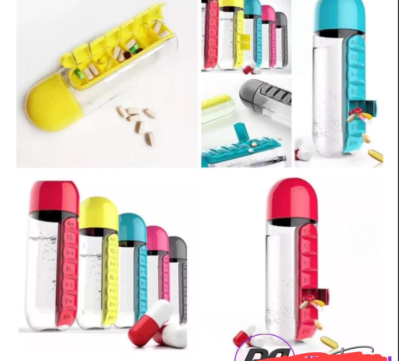 Water Bottle + Medication Storage